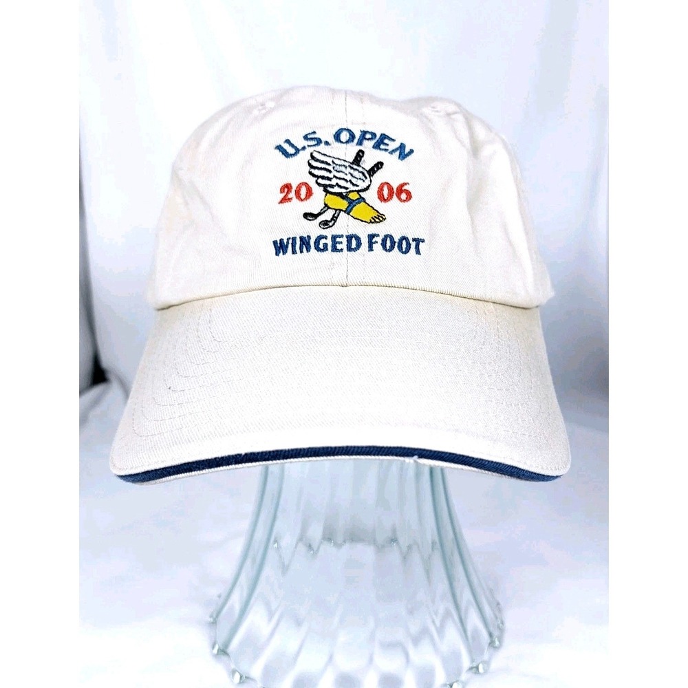 2006 US Open Hat Cap Adjustable Buckle Khaki Golf Course Winged Foot USGA
